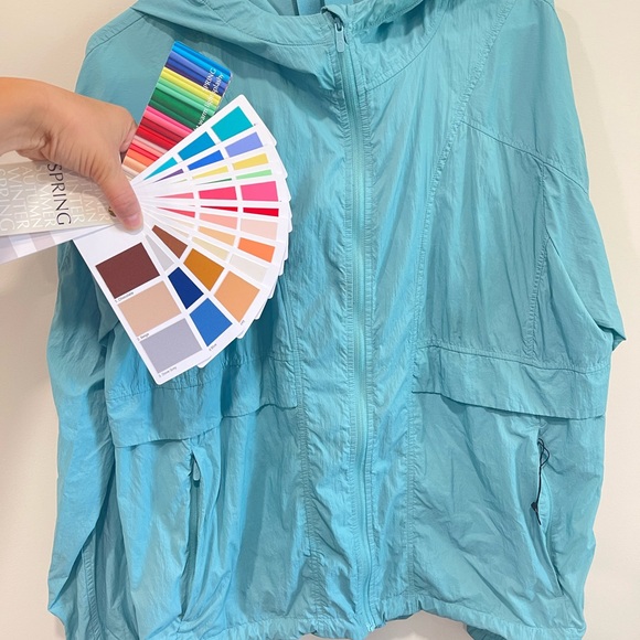 Lululemon Pack it down Light Blue Hooded Jacket - Picture 1 of 8